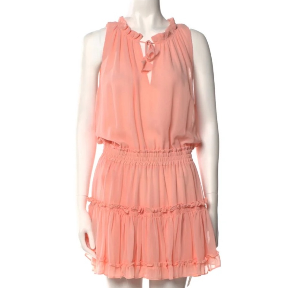 MISA mini ruffle dress